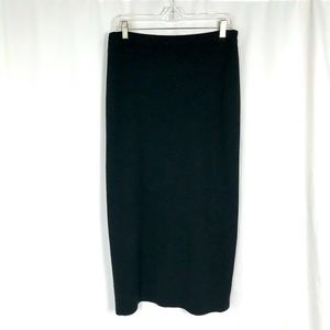 EILEEN FISHER Knit Pencil Skirt Large Black